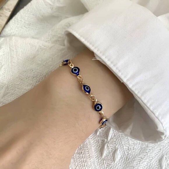 🧿 Adjustable Evil Eye Protection Bracelet ❤️ Boho Red String Gift - Picture 4 of 9